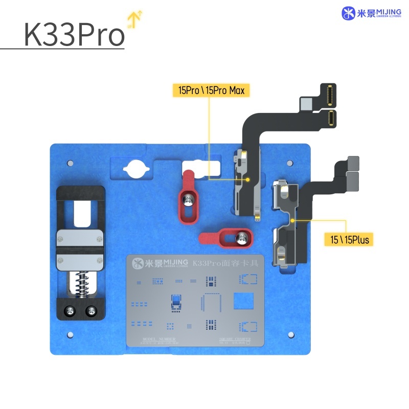 Mijing K33pro Face ID IC Fixture Dot Matrix Holder for iPhone X Xs 11 12 13 14 15 Face ID Repair