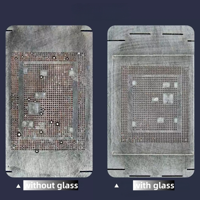 Lanrui P08 Explosion-proof Solder Gasket Glass No Solder Cracking for Mobile Phone Micro Soldering Work