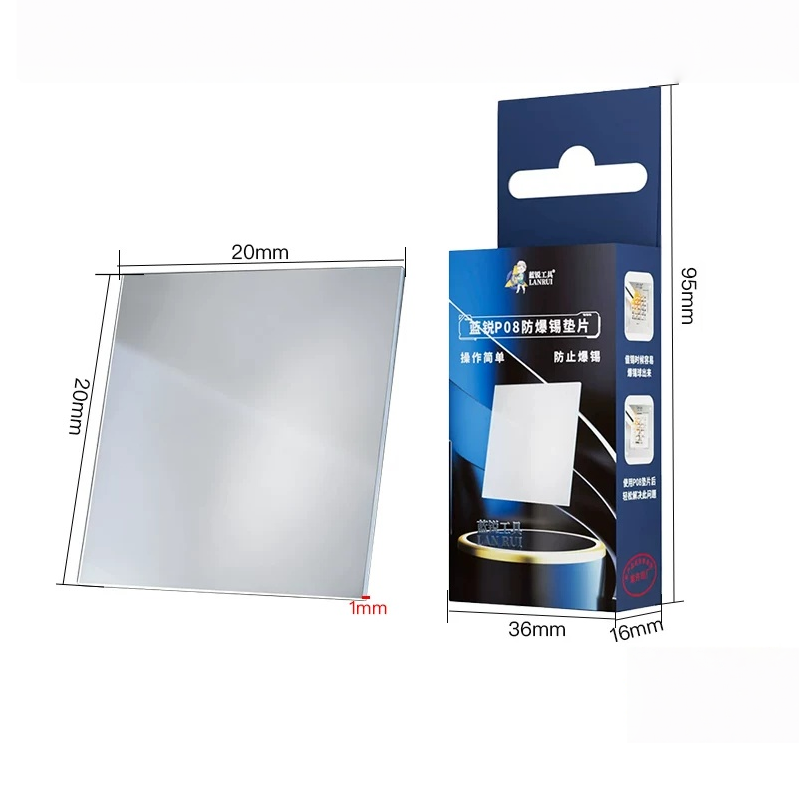 Lanrui P08 Explosion-proof Solder Gasket Glass No Solder Cracking for Mobile Phone Micro Soldering Work