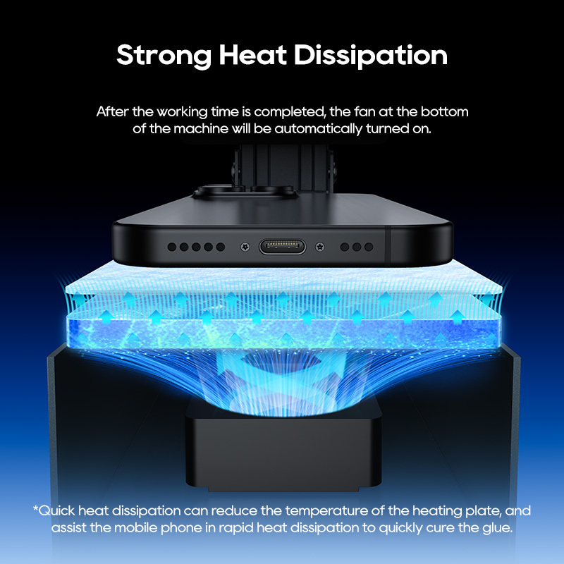 Xwitzeal SDBY Digital Display Screen Heating Holding Platform Fast and Regulation LCD Pressure Machine for iPhone Samsung LCD Repair