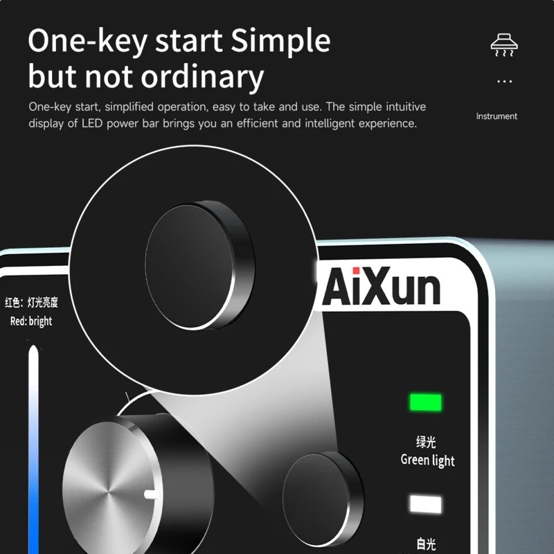 Aixun ES02 Desktop Fume Extractor Soldering Smoke Absorber With LED Light