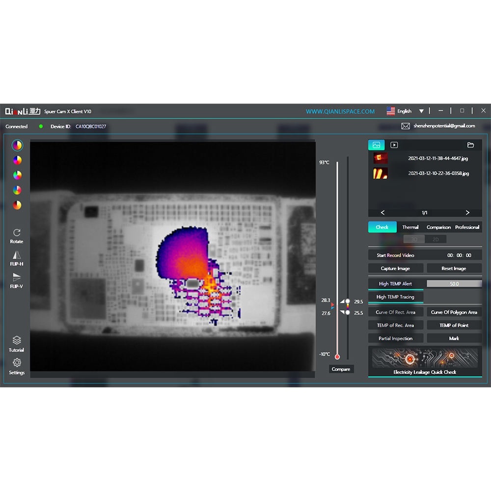 Qianli Super Cam X 3D Thermal Camera 256 Pixels Adjustable Focal Length