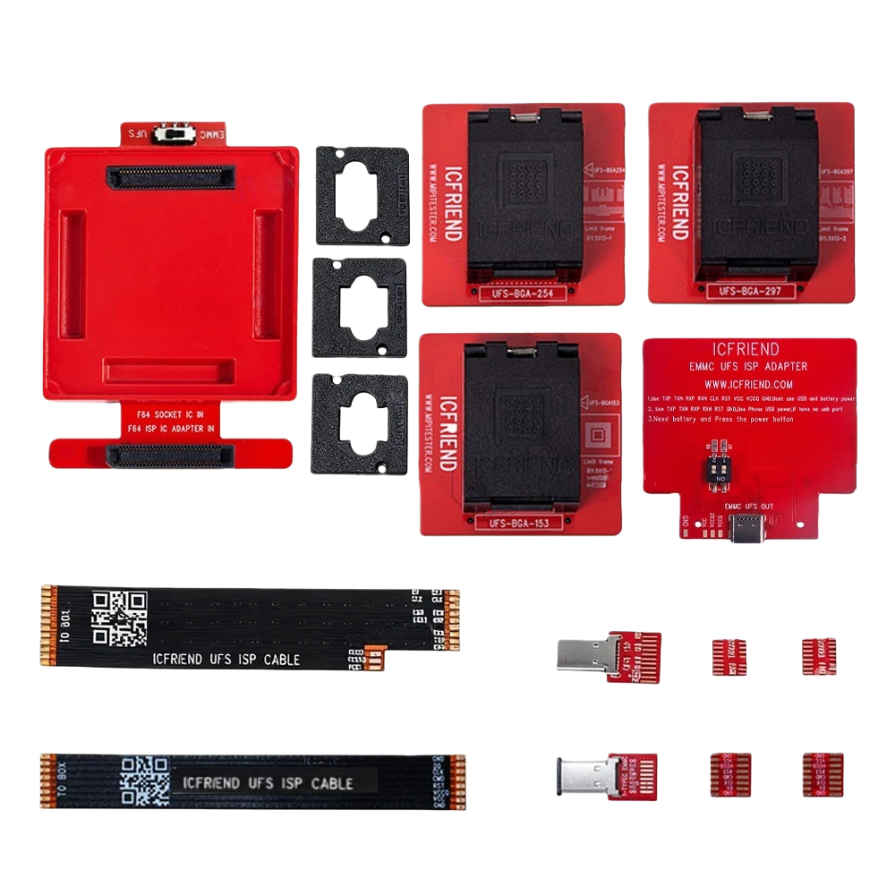 ICFriend F64 ISP Adapter Board with UFS153 UFS254 UFS297 and ISP Adapter & ISP Cable