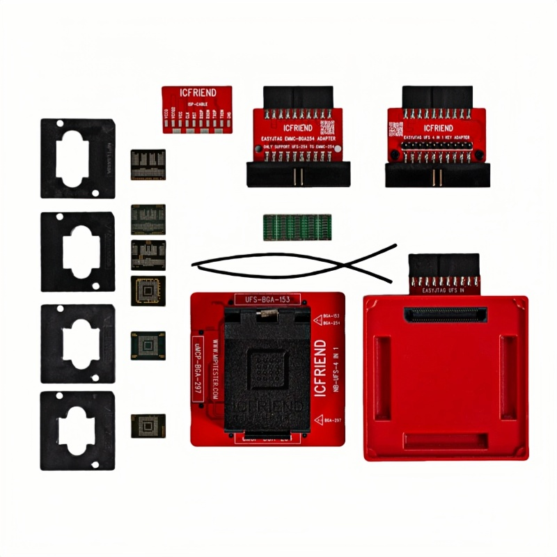 ICFriend 6 in 1 UFS (simplfied version) Socket set BGA153 BGA254 BGA297 for Easy JTAG Plus