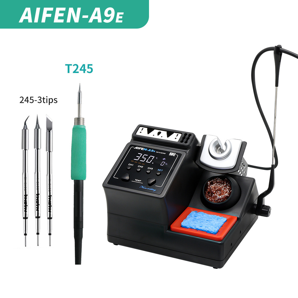 AIFEN A9E 120W Solder Iron Station Compatible with T115/T210/T245 Handle