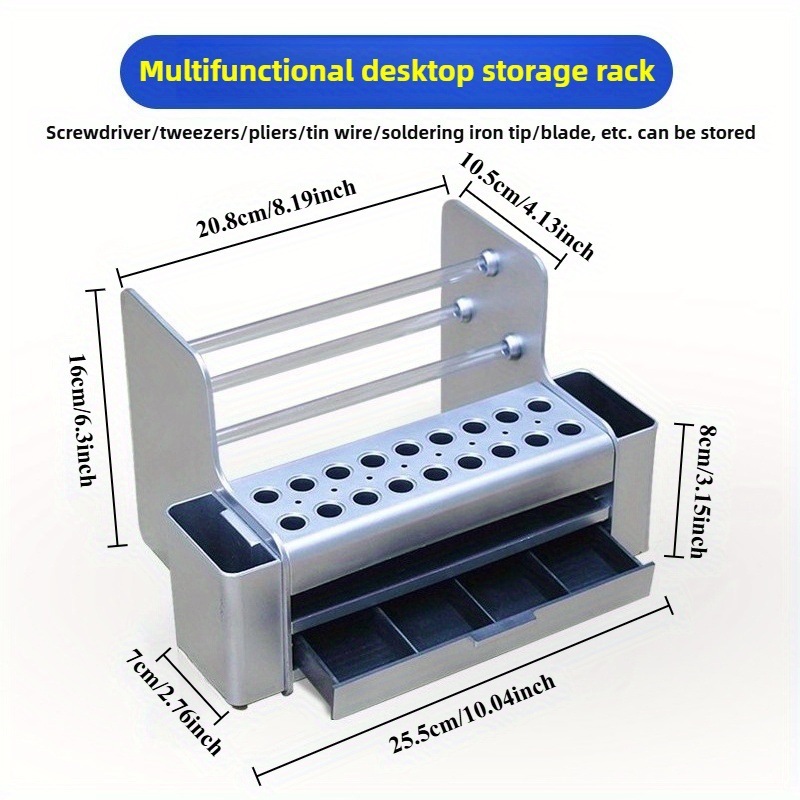 Multifunctinoal Phone Repair Tools Storage Box Deskop Screwdriver Tool Organizer for Watch Electronics Repair Pad Sorting