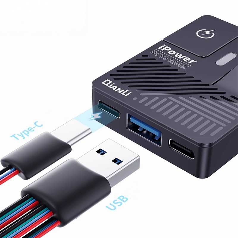 Qianli Toolplus 8th iPower Pro Max Power Cable DC Power Supply Boot Test Line for iPhone 16 15 14 13 12 11 X 8 7 6