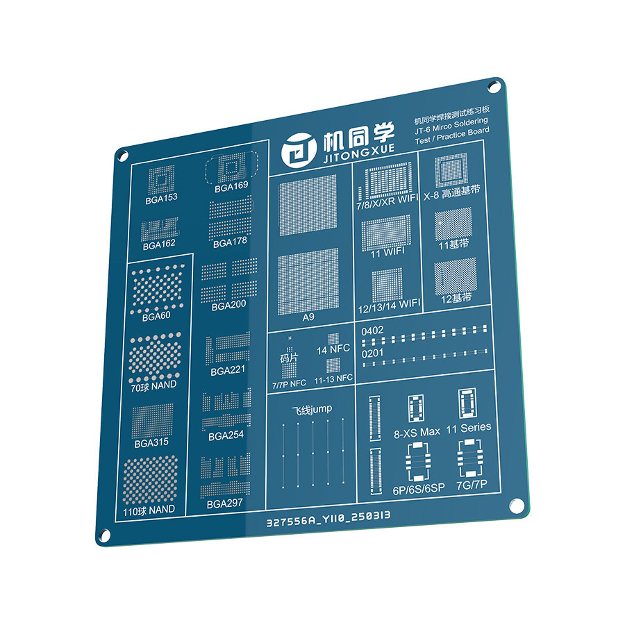 JTX Micro Soldering Test Practice Board for NAND CPU WiFi Jump Wire Practicing