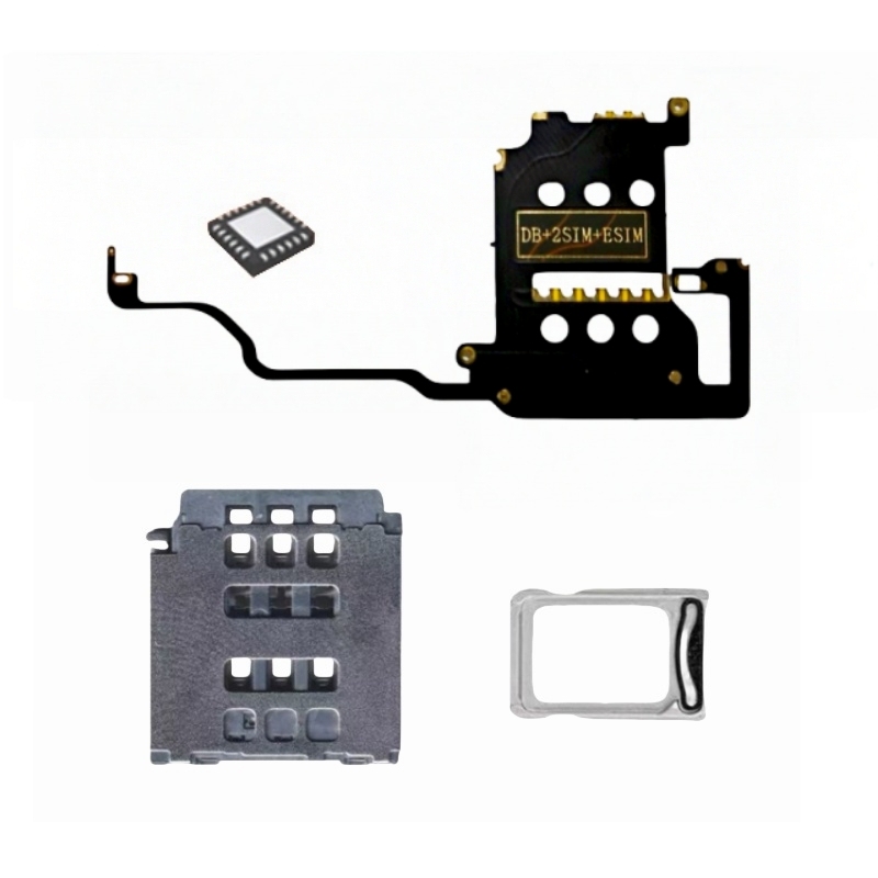 DB MEP Flex Set with Dual Card Tray Support eSim and Sim Installing for iPhone 16pro 16promax