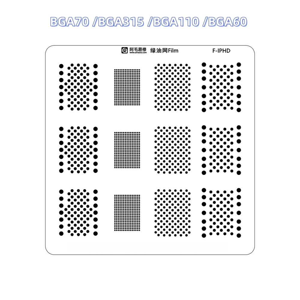 Amaoe NAND Green Oil Solder Mask UV Lamp Soldering Oil Net for iPhone 16 15 14 13 12 11 X 8 7