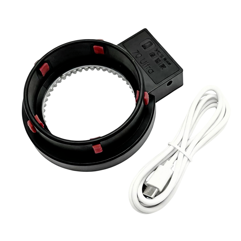 YCS 71Ultra Microscope Head HD High Magnification with Ring Light and Arm