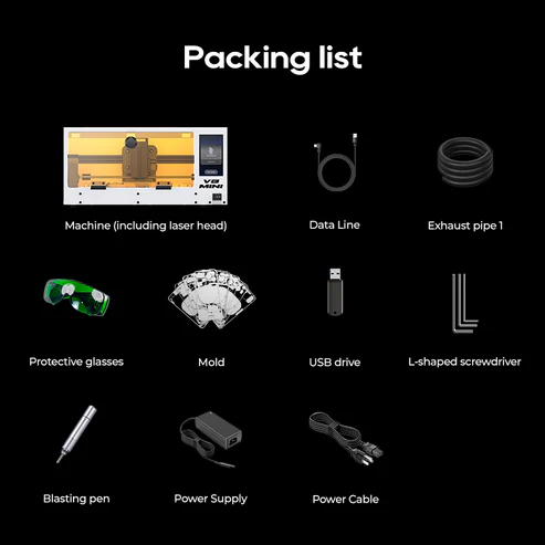 Xwitzeal 7w V8 mini Laser Machine with All Position Mold for iPhone 17 - 8 Back Glass Repair