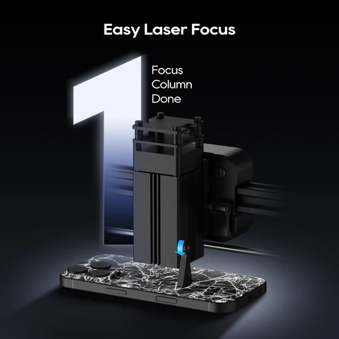 Xwitzeal 10w V8 mini Laser Machine with All Position Mold for iPhone Back Glass Removal