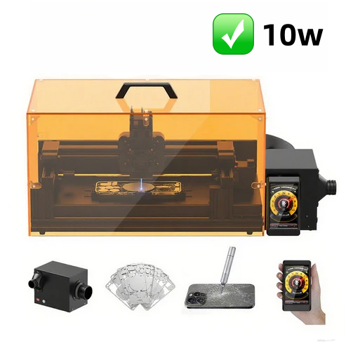 Xwitzeal V8 Ultra 10W Laser Machine with Position Mold for iPhone 17 - 8  Back Glass Remove