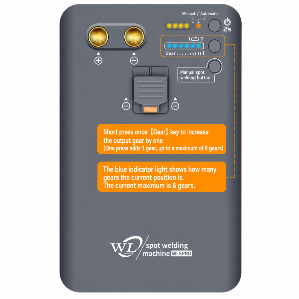 WL Phone Battery Spot Welder Handheld Welding Machine All-in-One Dual Pulse for Battery Replace