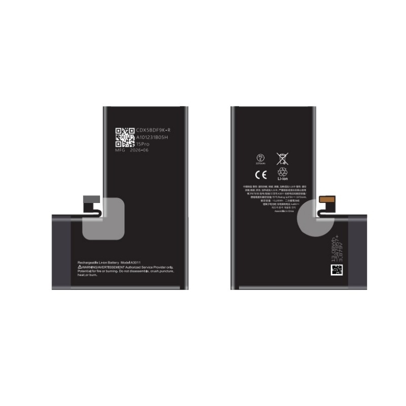 Diagnostic Battery Replacement for iPhone 15pro - 3350mAh