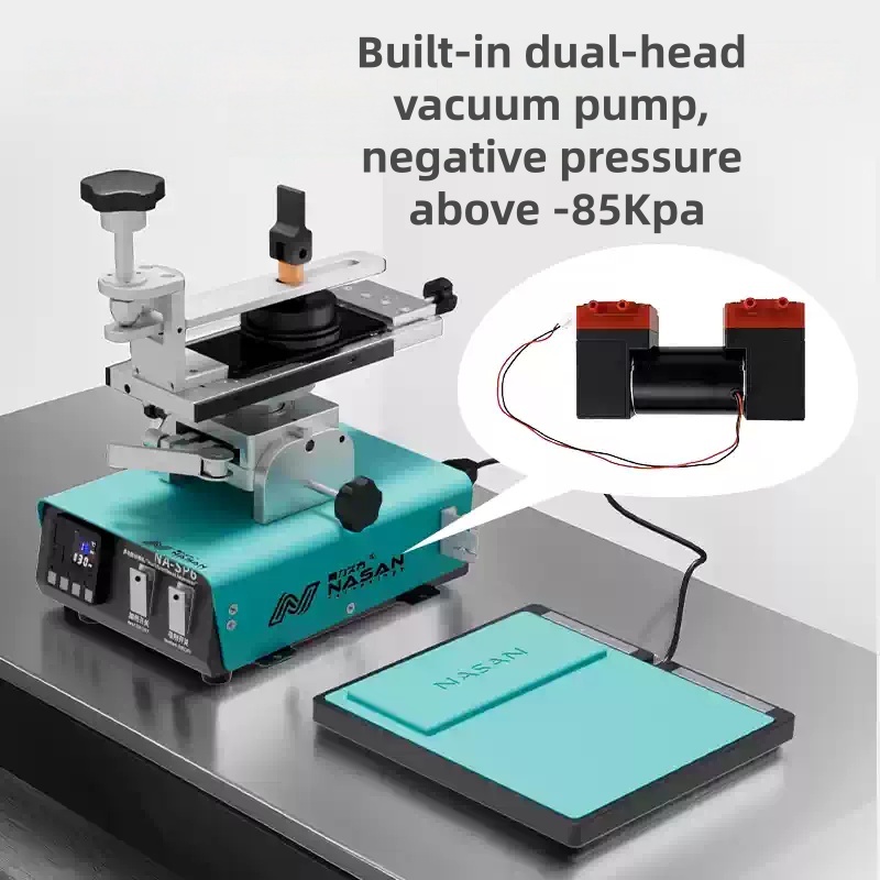 NASAN Rotable LCD Screen Heating Disassemble Tool for OCA Glue Cleans iPhone Samsung Screen Remove