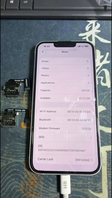 DB eSim MEP Flex Kit for iPhone 15 15plus - Add eSim Directly Instead Sim Application