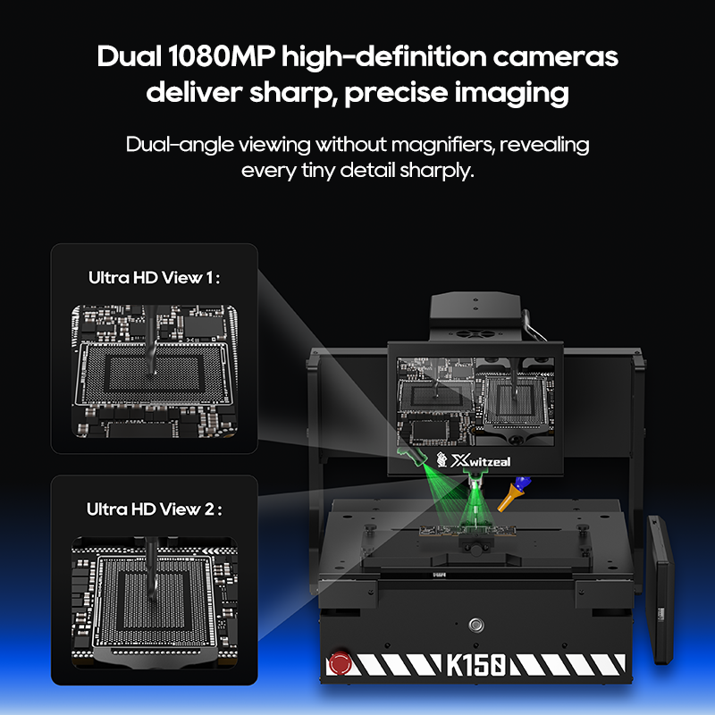 Xwitzeal K150 CNC Machine NAND WiFi CPU Polisher for iPhone 17promax 16E 15 14 13 12 11 X