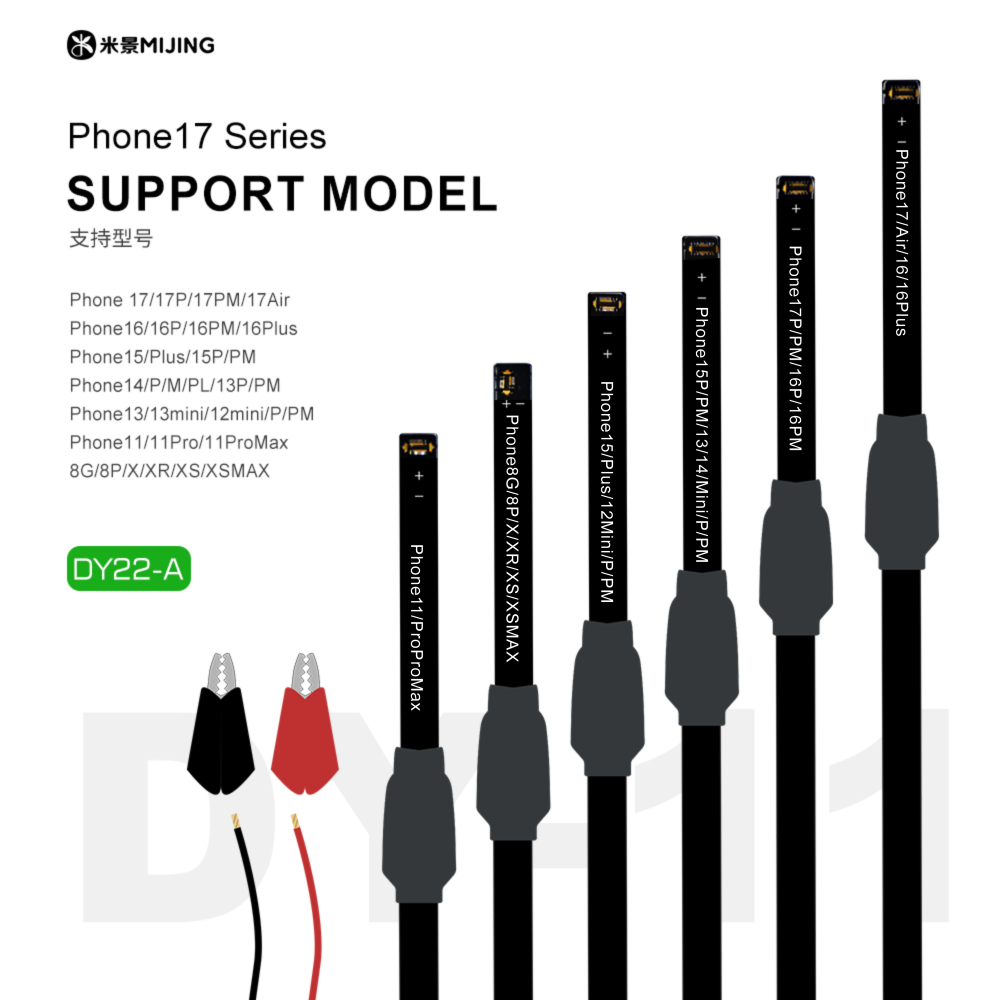 Mijing DY11 Power Supply Cable for iPhone 8 -17PM & Android