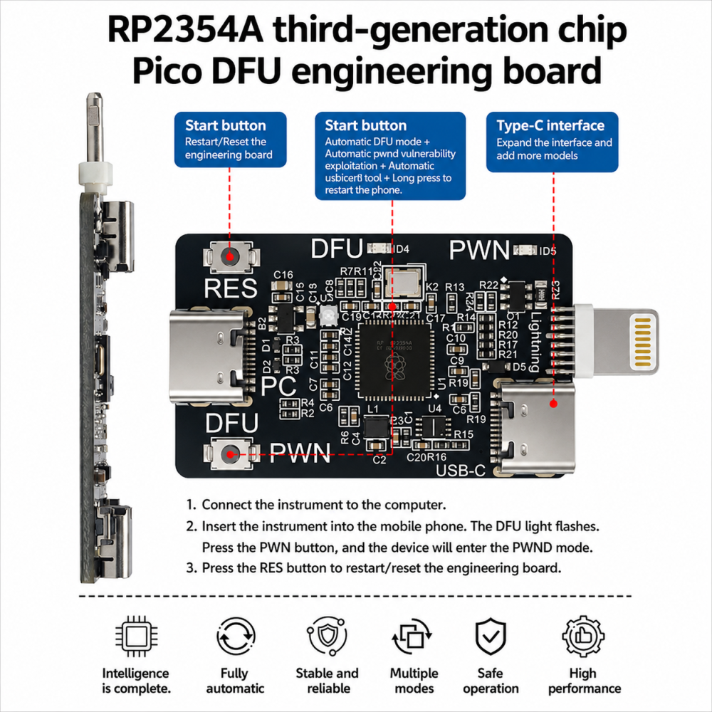RP2354A Pico Automatic DFU Tool – One-Click PWND Mode Entry