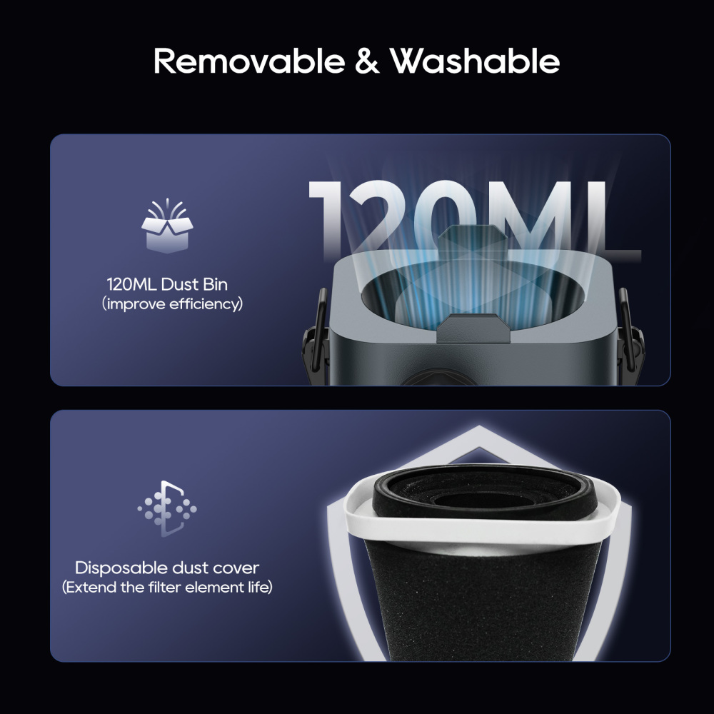 Xwitzeal Desktop Air Dust Cleaner 9000r/min Easy to Clean and Absorb