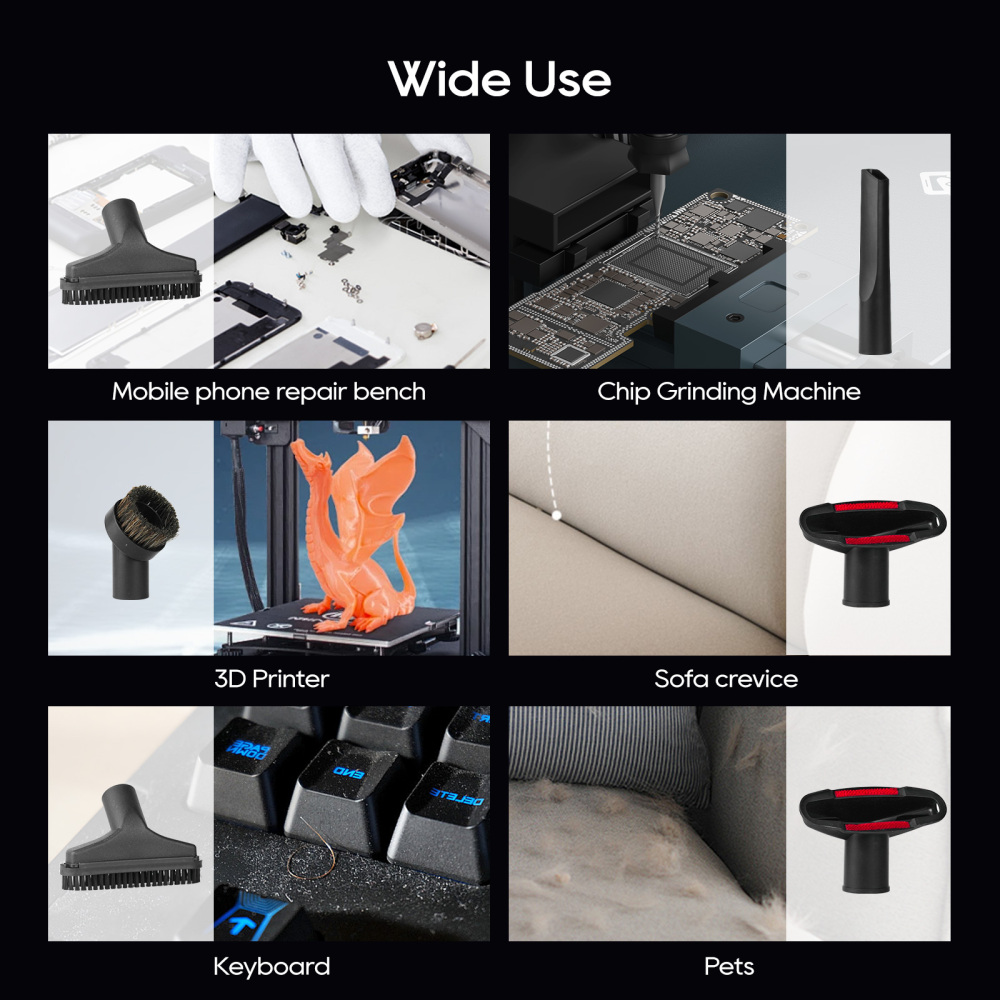 Xwitzeal Desktop Air Dust Cleaner 9000r/min Easy to Clean and Absorb