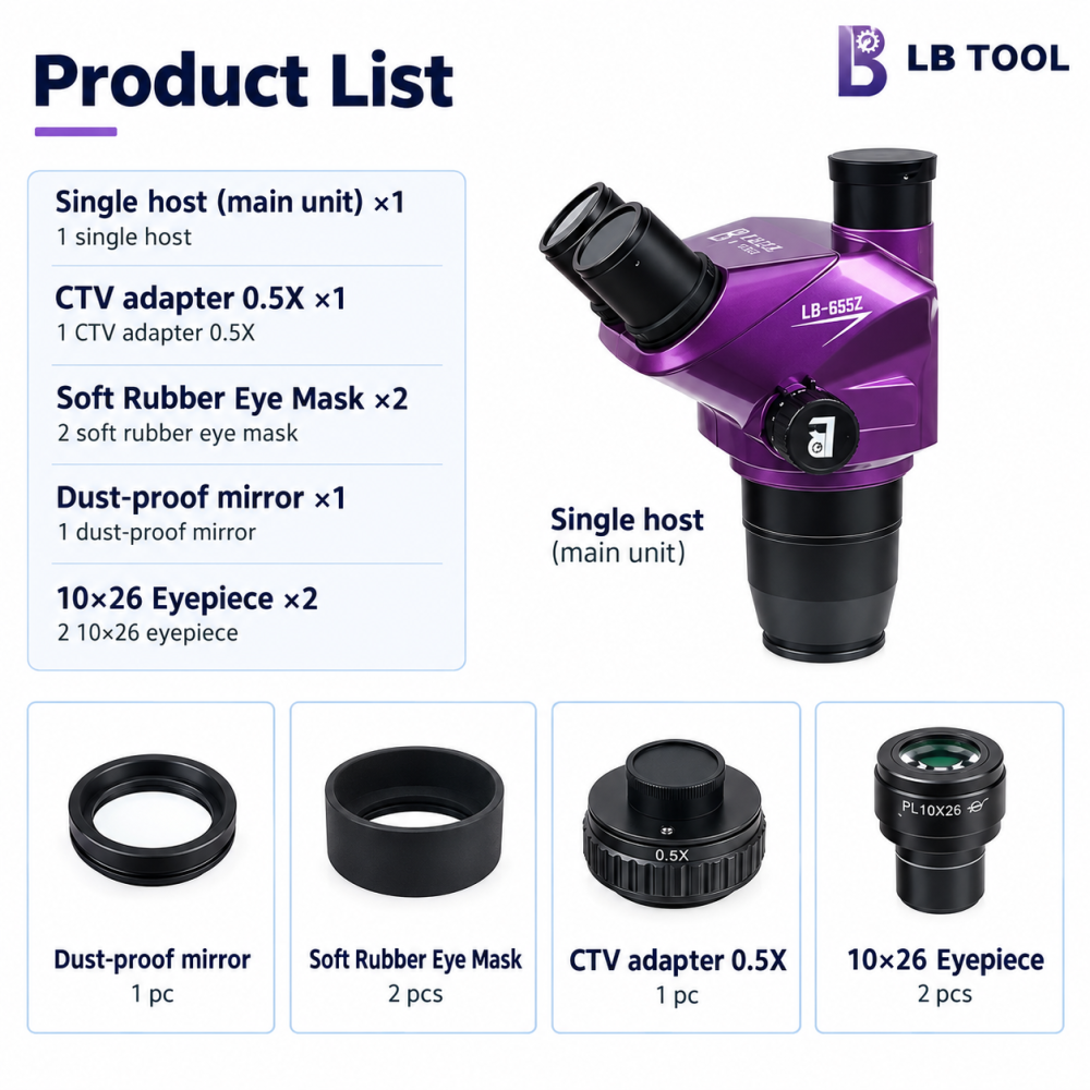 LB6552 Microscope Head Only with CTV Connector and Eyepieces