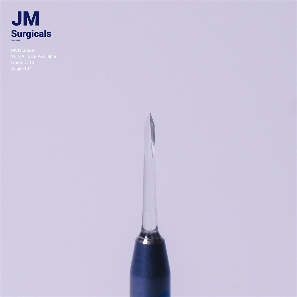 JM Surgicals | Sapphire Surgical Instruments | MVR Sapphire Blade for Ophthalmic Surgery, Model C-15