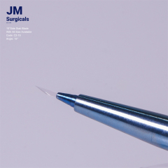JM Surgicals | Sapphire Surgical Instruments | 15° Side Stab Sapphire Blade for Ophthalmic Surgery, Precision Cutting, Model C2-15