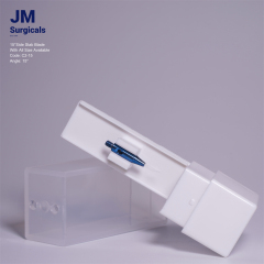 JM Surgicals | Sapphire Surgical Instruments | 15° Side Stab Sapphire Blade for Ophthalmic Surgery, Precision Cutting, Model C2-15