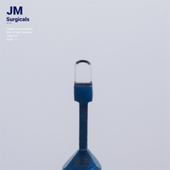 JM Surgicals | Sapphire Surgical Instruments | Angled Crescent Sapphire Blade, Precision Cutting Tool, Model E-2