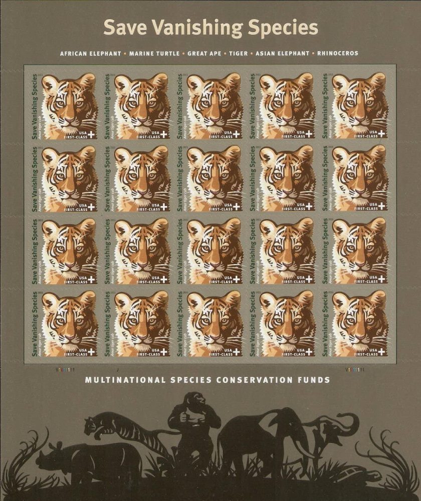 (2012) USPS Save Vanishing Species Postage Stamps