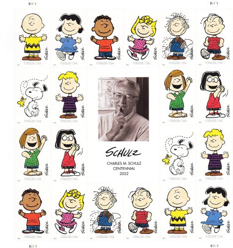 （2022）Charles M. Schulz Sheet Forever First Class Postage Stamps