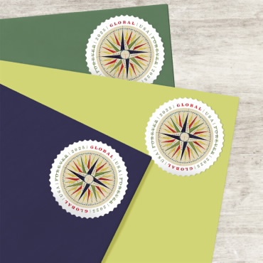 Global:1794 Compass Rose Stamps Sheet of 10