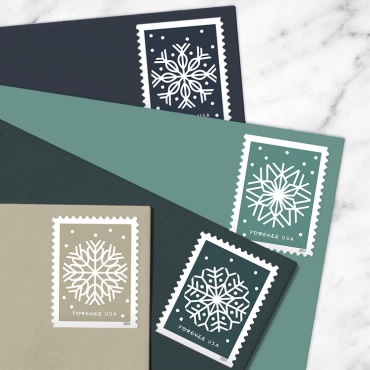 Winter Whimsy Stamps, Book of 20 Forever |Multiple Stamp Designs