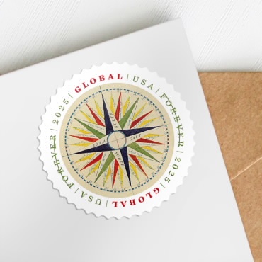 Global:1794 Compass Rose Stamps Sheet of 10