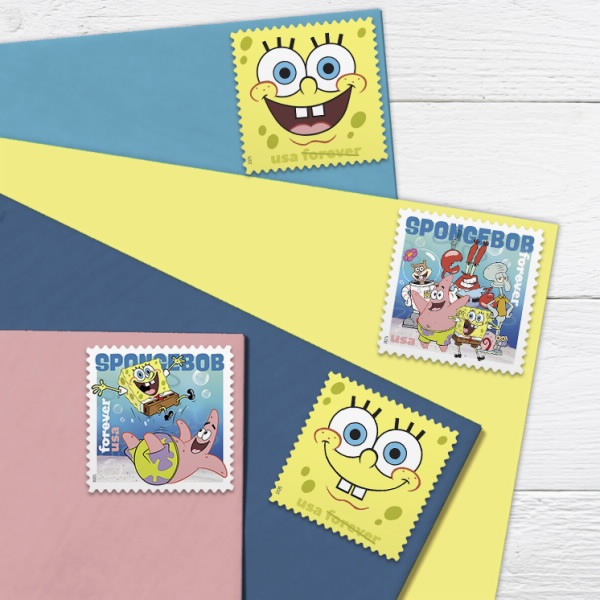 2025 SpongeBob Squarepants Stamps, Sheetof 16