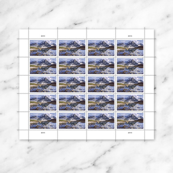 2026 Colorado Statehood Stamps, Sheet of20