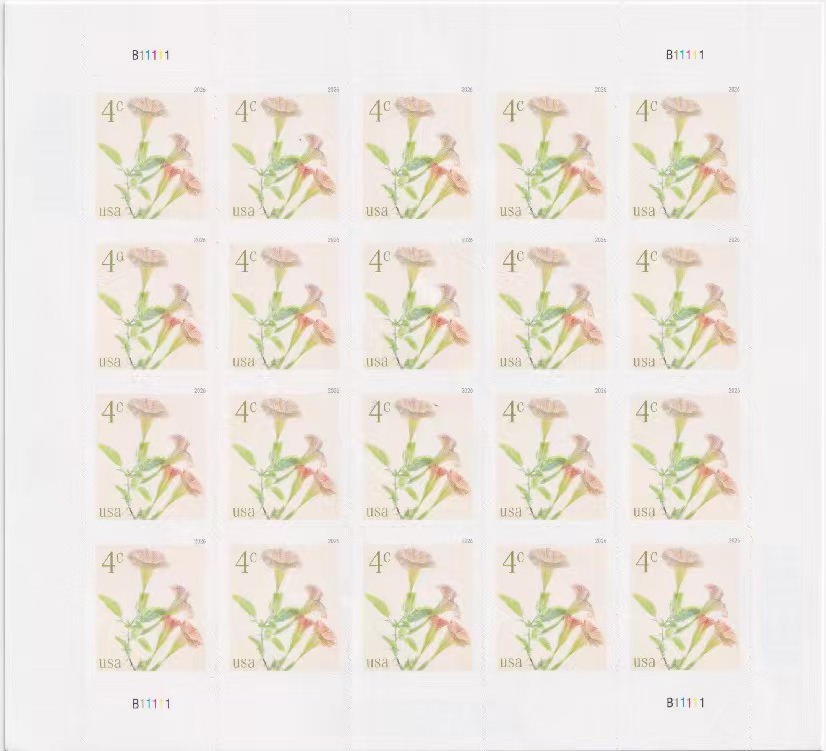 2026 Angel's Trumpets Stamps, Sheet of 20
