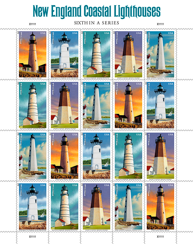 2013 England CoastalPostage Stamps Lighthouses Forever First Class