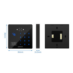 CR06E 86size QR Code Access Control RFID Touch Keypad TCP Multi-Func Smart Reader and access Control