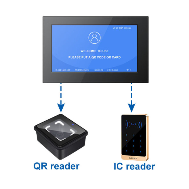 PWB03H Ticketing access controller  7inch Screen Access Controller Scene Display Turnstile Control Board