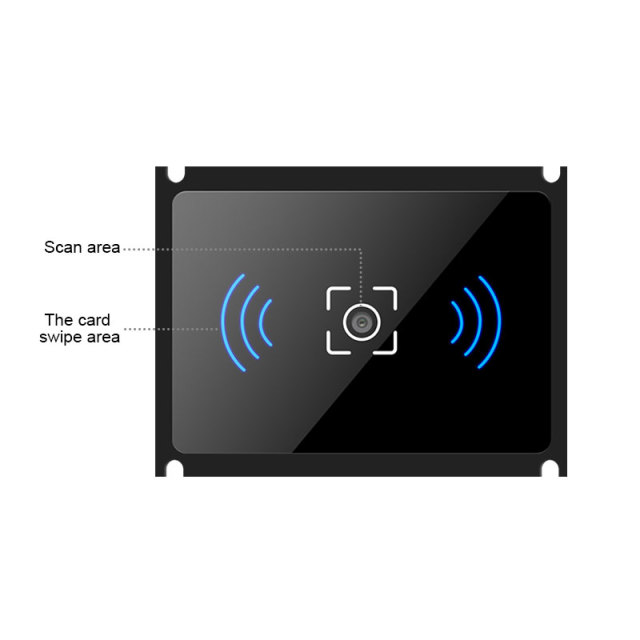 C7F QR code access control reader.