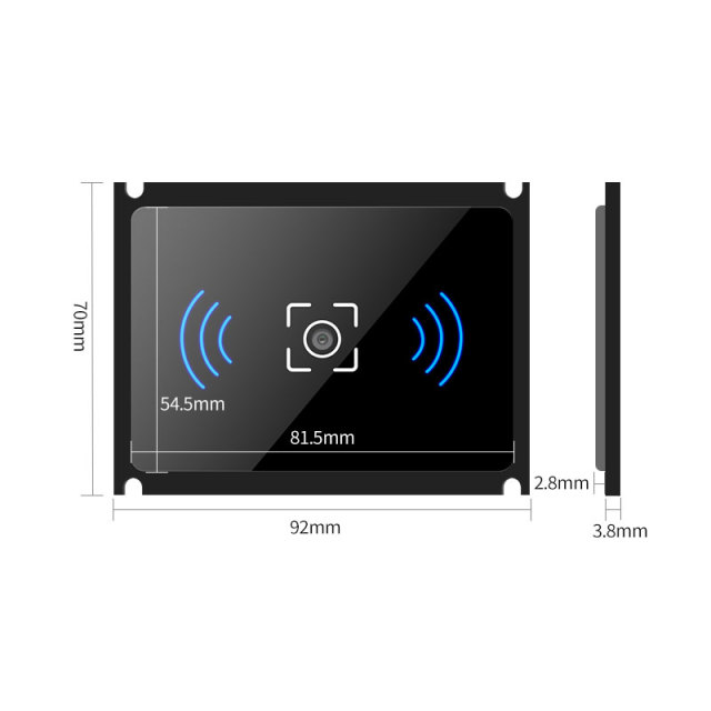 C7F QR code access control reader.