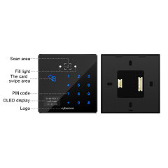 CR06E 86size QR Code Access Control RFID Touch Keypad TCP Multi-Func Smart Reader and access Control
