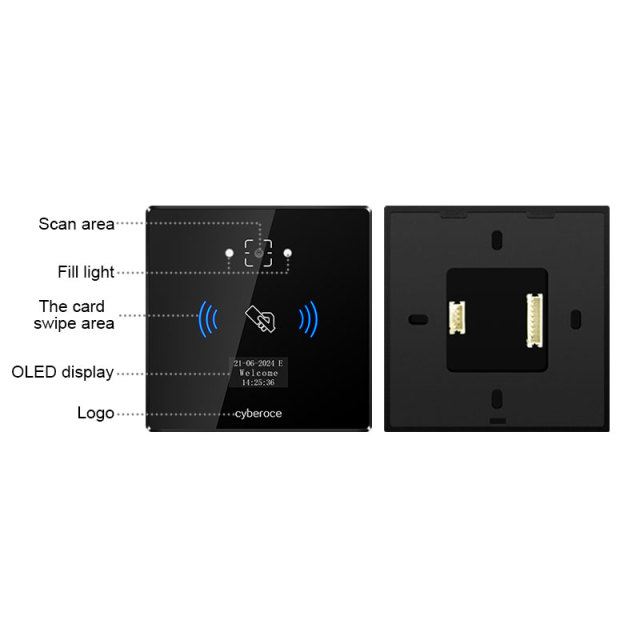 CR06EU 86size QR Code Access Control RFID TCP Multi-Func Smart Reader and access Control