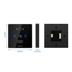 CR06EU 86size QR Code Access Control RFID TCP Multi-Func Smart Reader and access Control