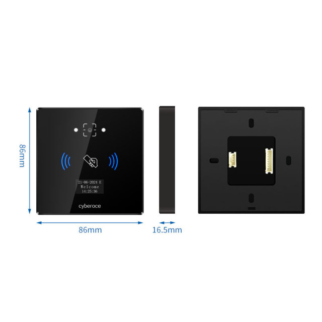 CR06EU 86size QR Code Access Control RFID TCP Multi-Func Smart Reader and access Control