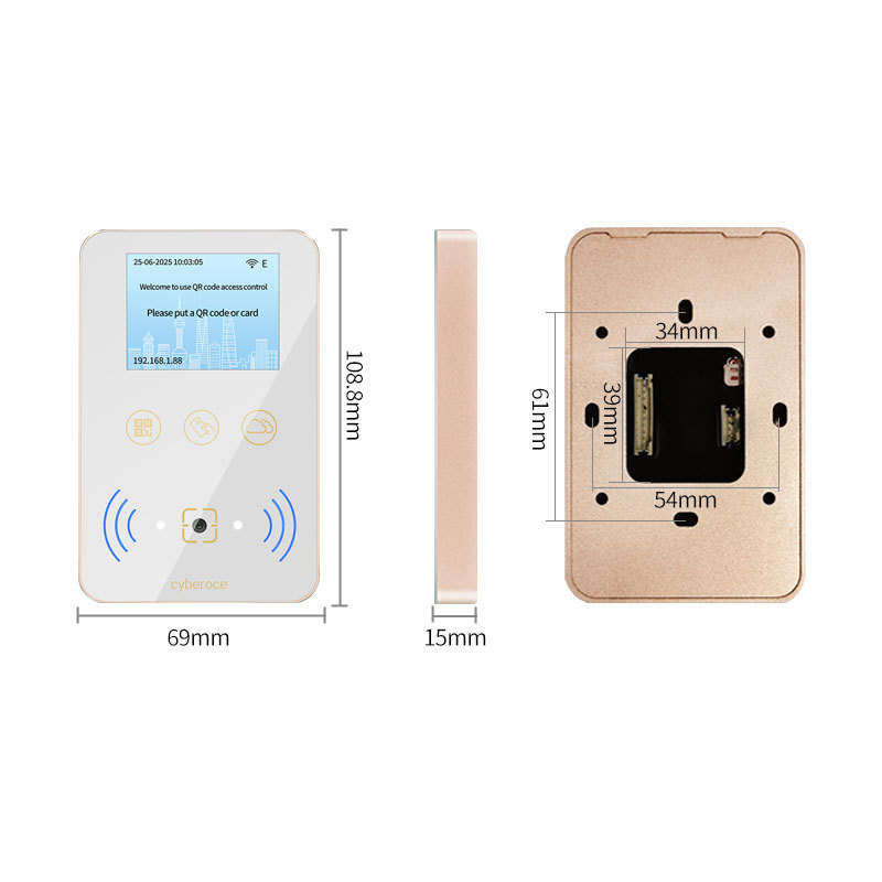 CR08EU QR code door access provides API interface for seamless integration with any third-party software platform system.